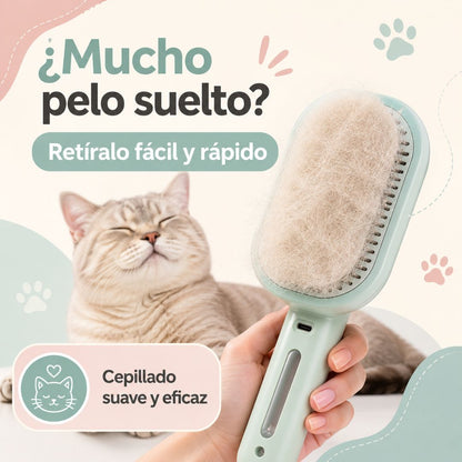 Set Cepillo Mascota 3 en 1 Vaporizador
