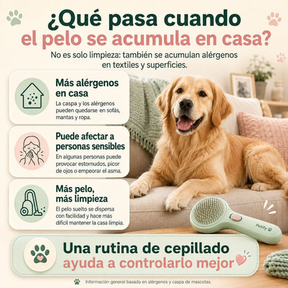 Set Cepillo Mascota 3 en 1 Vaporizador
